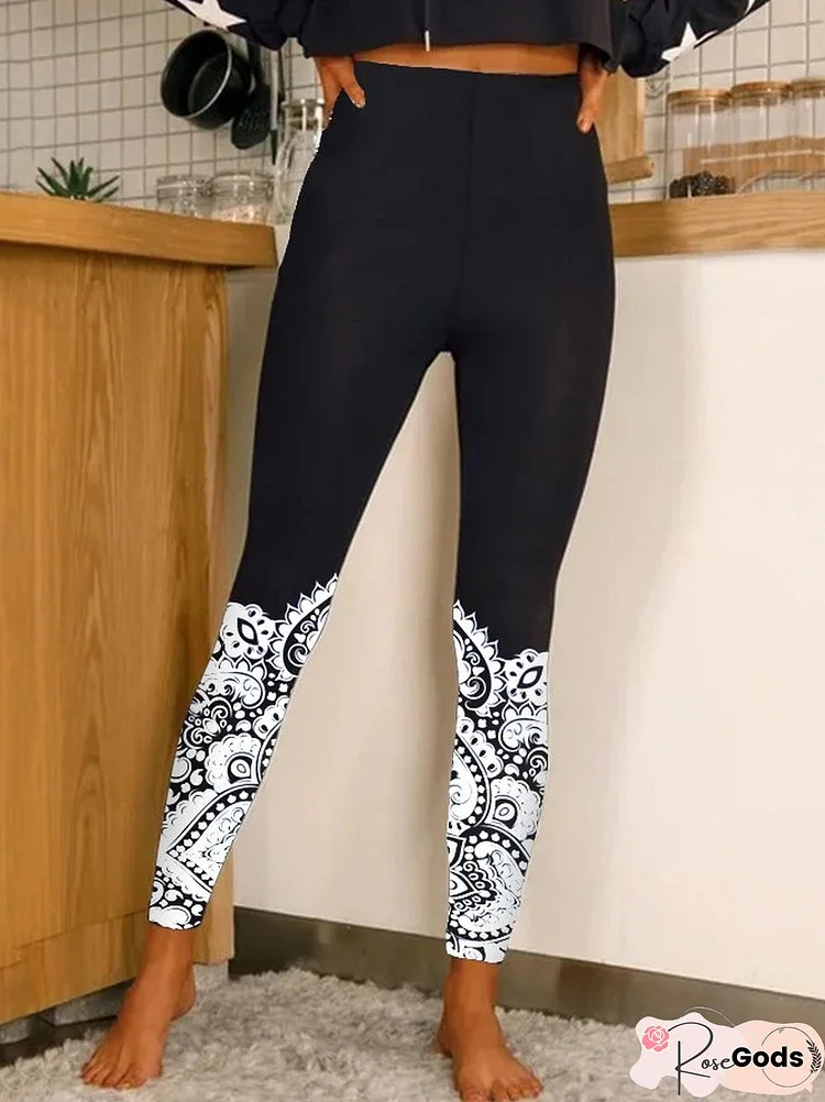 Casual Geometric Leggings