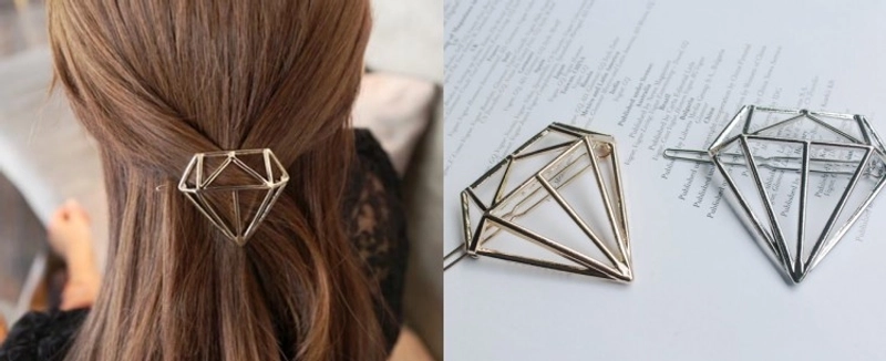 Minimalist Moon Alloy Plating Hair Clip 1 Piece