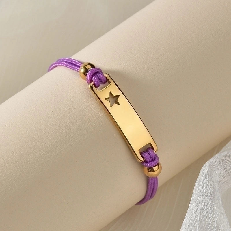 Fashion 304 Stainless Steel No Inlaid Bracelets In Bulk