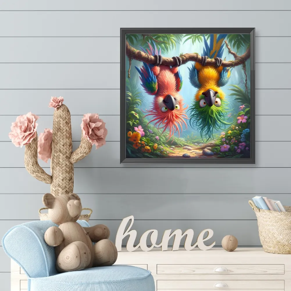 Diamond Painting - Full Round Drill - Parrot(Canvas|40*40cm)