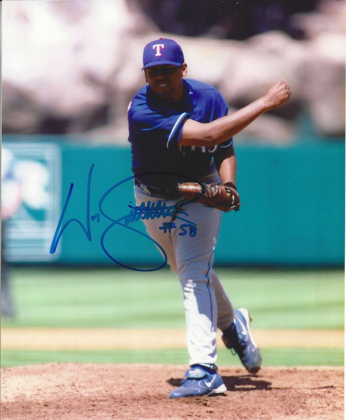Wes Littleton Autographed 8x10 Texas Rangers#S1172
