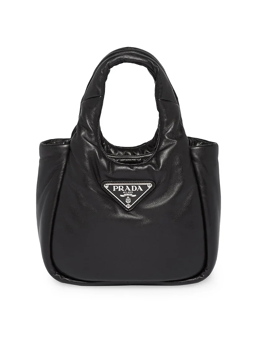 Prada Small Padded Soft Nappa-leather Bag black