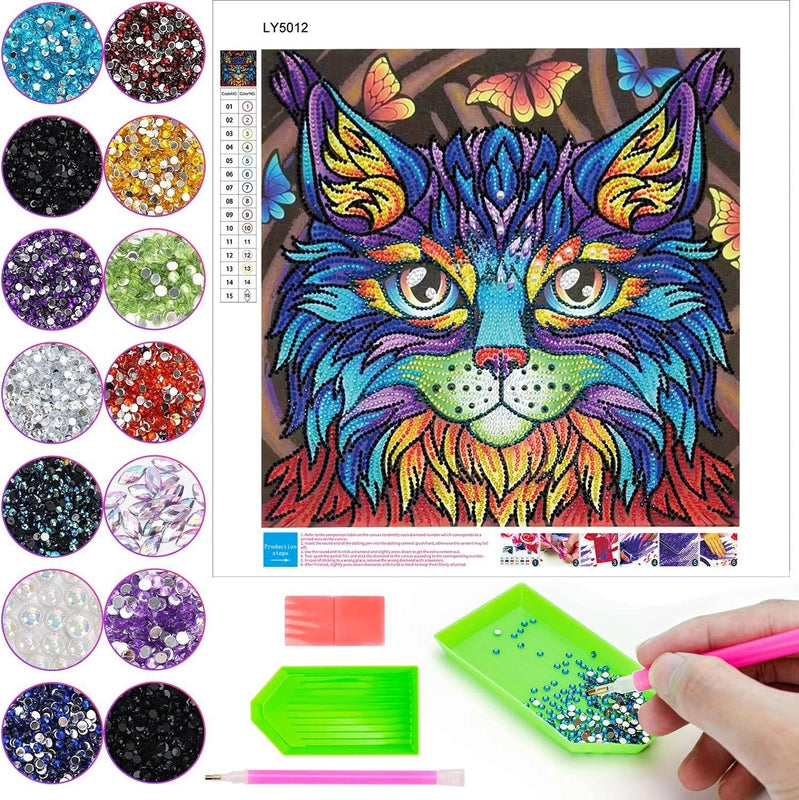 Diamond Painting DIY Bright Diamond Owl Living Room Bedroom Hanging Painting 5D Hot Diamond Painting