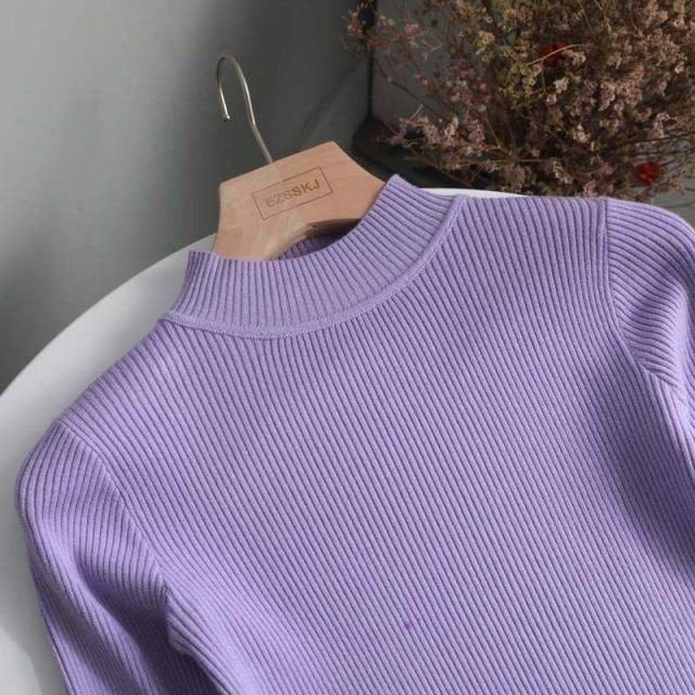 Knitting Sweater Pullovers Women Long Sleeve Tops