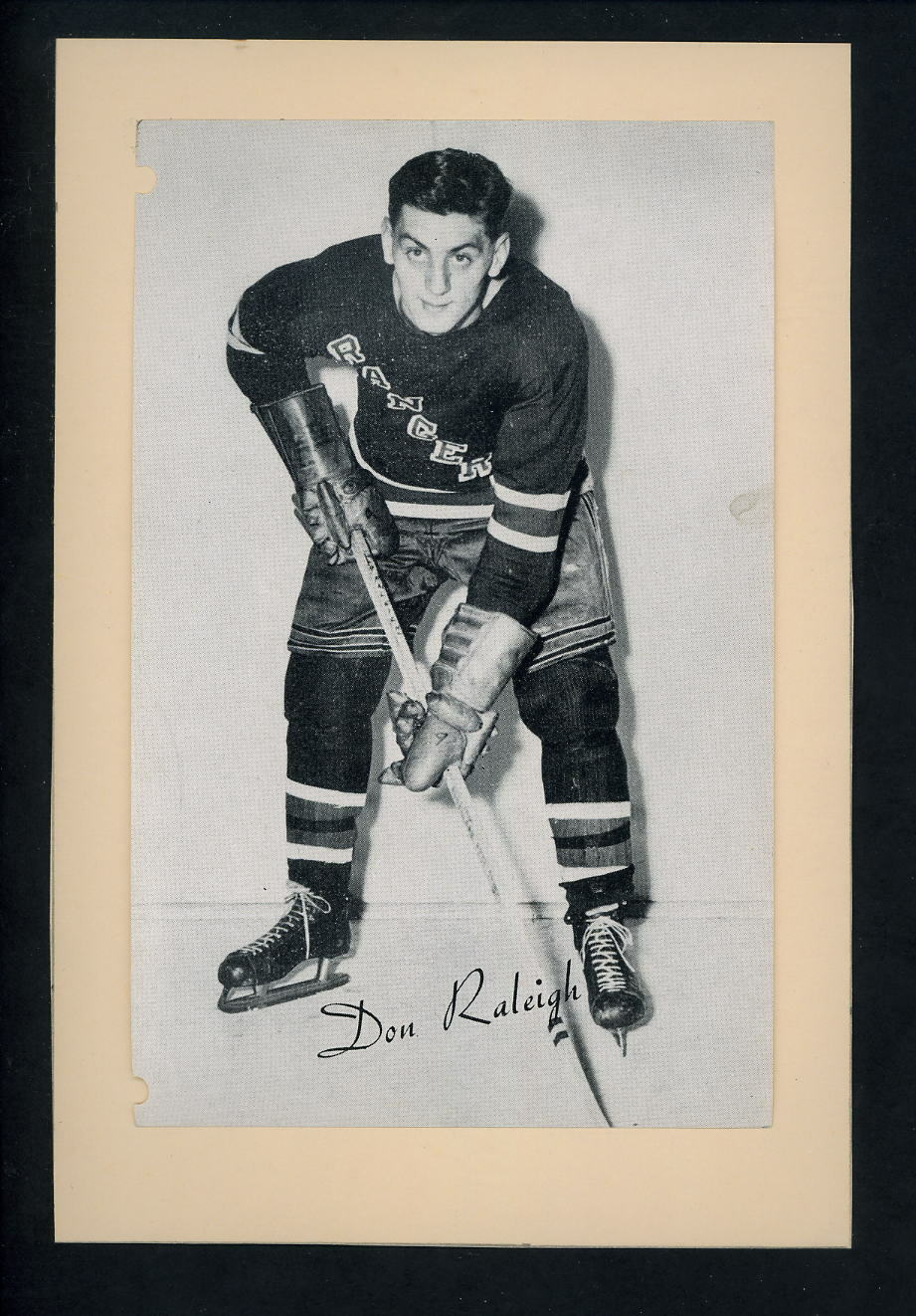 # 355 Don Raleigh 1944-63 Beehive Group 2 Photo Poster paintings New York Rangers