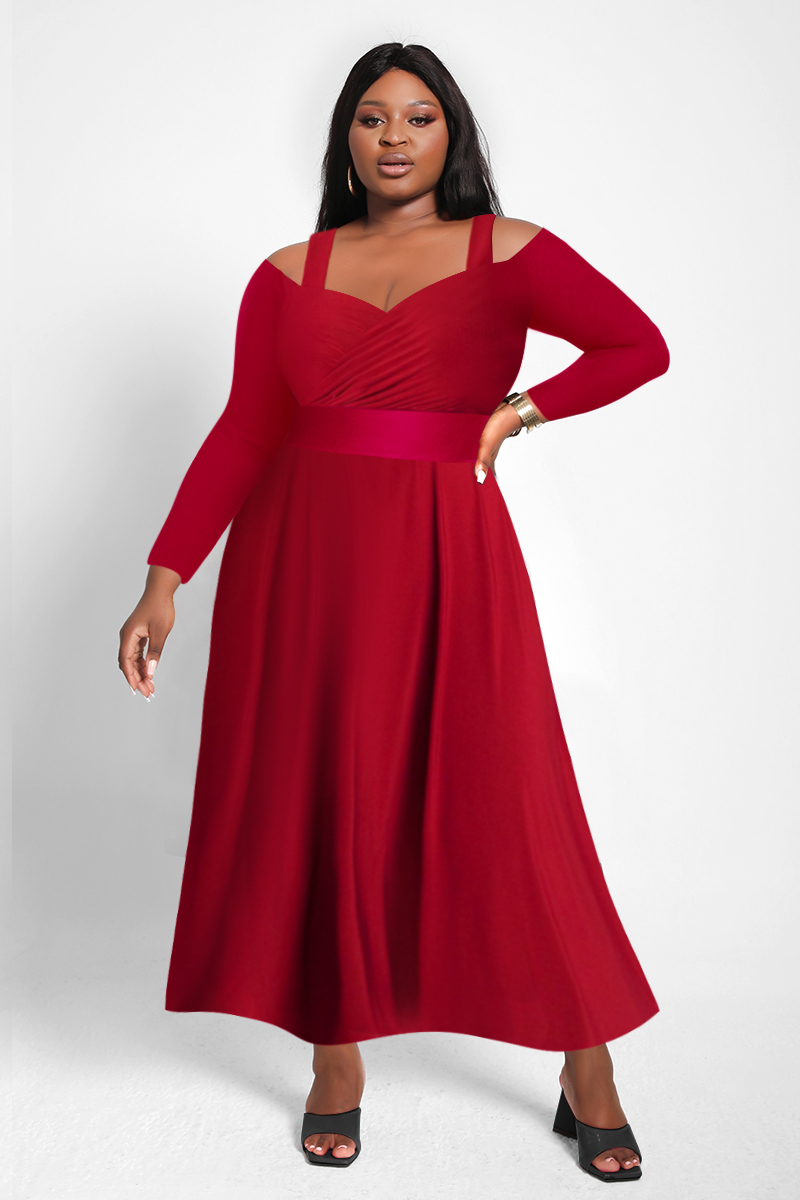 xpluswear-design-plus-size-semi-formal-off-shoulder-red-elegant-long