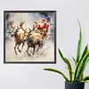 Diamond Painting-5D Full Round Drill Santa Reindeer