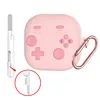 Cute Case Cover for Samsung Galaxy Buds4/4Pro Earbuds Silicone Protective Case with Keychain Shockproof Cartoon Game Design