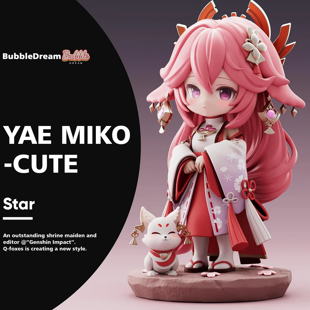 Yae Miko - Genshin Impact Resin Statue - Bubble Dream Studio [In Stock]