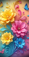 Luxury AB Velvet Diamond Painting Kit - Flower