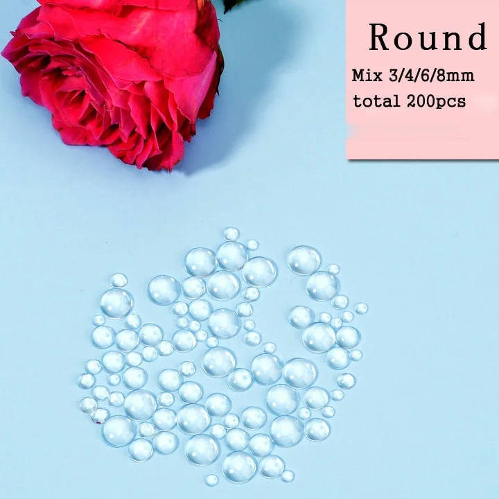 100/200/500pcs Simulation Dewdrop Waterdrop Card Making Accessories Metal Cutting Dies And Stamps Scrapbooking Embossing Decor