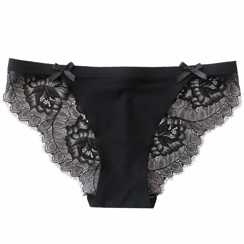 New Women's Underwear Sexy Lace Panties Fashion Comfort Invisible Briefs Low Waist Seamless Underpants Female Sexy Lingerie