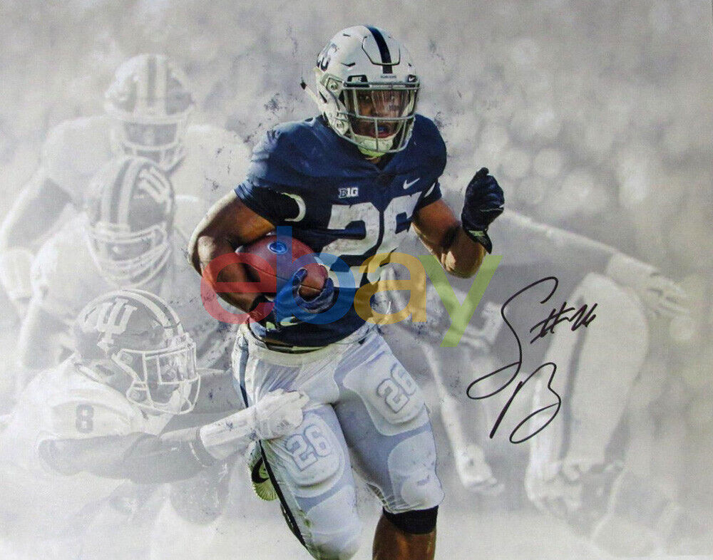 Saquon Barkley Penn State Autographed 8x10 Photo Poster painting signed reprint