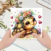 uk.everydayedeals 6Pcs DIY Diamond Painting Greeting Card - Turtle Family