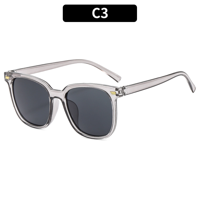 Casual Minimalist Solid Color Ac Square Full Frame Women’s Sunglasses