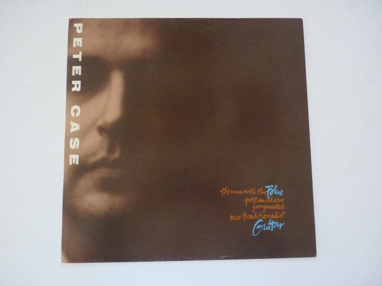 Peter Case Blue Guitar Promo LP Record Photo Poster painting Flat 12x12 Poster