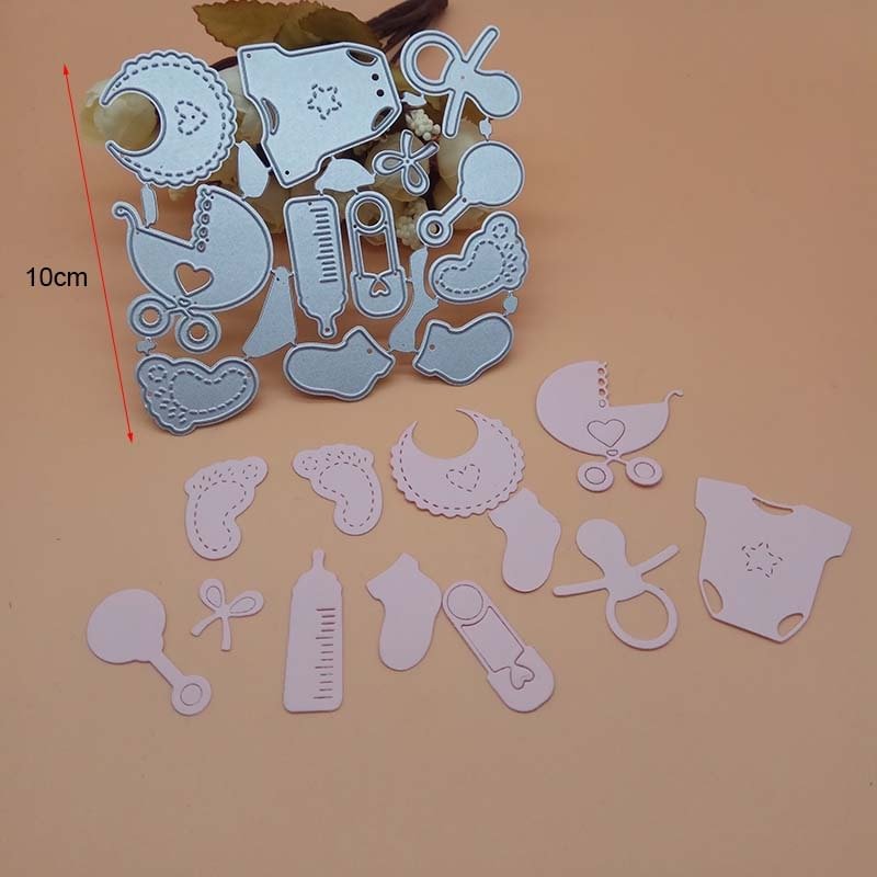 12 PCS/Set Cute Baby Suit Chrildren's Day Metal Cutting Dies Knife mold cutter DIY Scrapbook Paper Photo Craft Template Dies