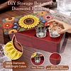 Sonnenblume diy Diamant Kunst Holz Aufbewahrungsbox Diamond Painting Aufbewahrungsbox