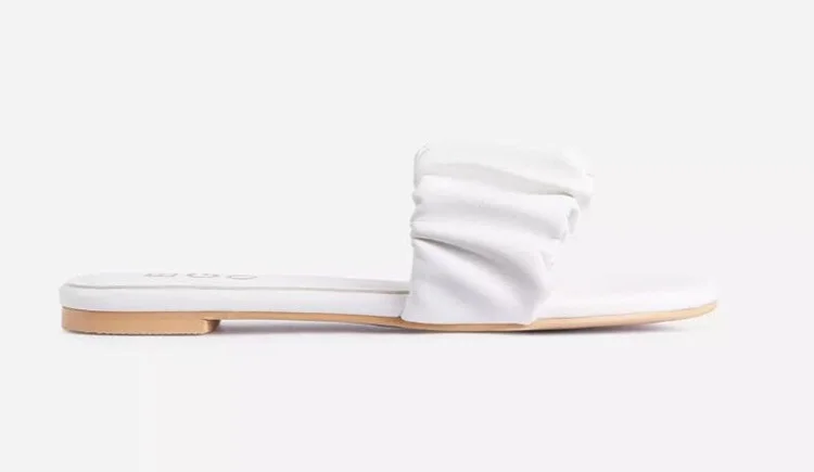 Qengg Beach Shoes Fashion Slip on Women Slippers Outside Beach Seaside Slides Flat with Comfort Summer Shoes Large Size 37-41