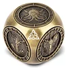 New 7-in-1 rotating DND metal dice polyhedral dice
