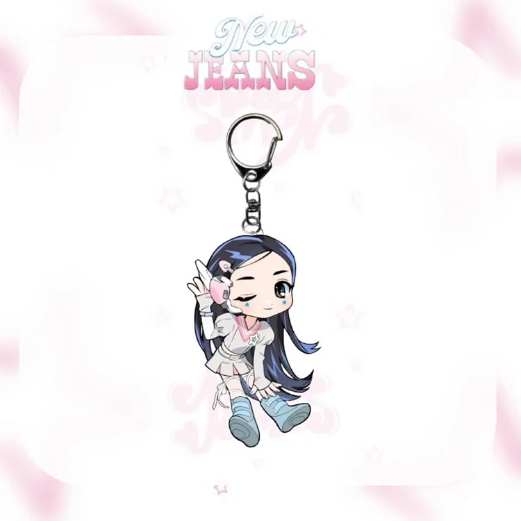 New Jeans: Powerpuff Girls Acrylic Keychain Hanni Minji Danielle Haerin  Hyein