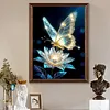 5D Diamond Painting Kit Full Drill Round Resin Rhinestone Canvas(Butterfly)
