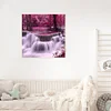 Diamond Painting -5D Full Round Drill Fan Forest Waterfall(40x40cm)