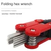 14-In-1 Multifunctional Ratchet Screwdriver Set Folding Hexagonal Cross-Shaped Screwdriver Repair Home Combination
