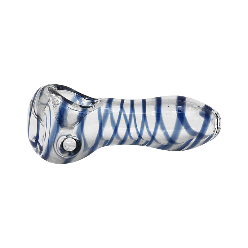 Cuty Stripe Fritted Spoons Hand Pipes Dry Herb Smoking