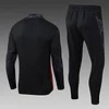 2025/2026 AC Milan Half-Pull Training Suit Black Soccer Jersey 1:1 Thai Quality Set