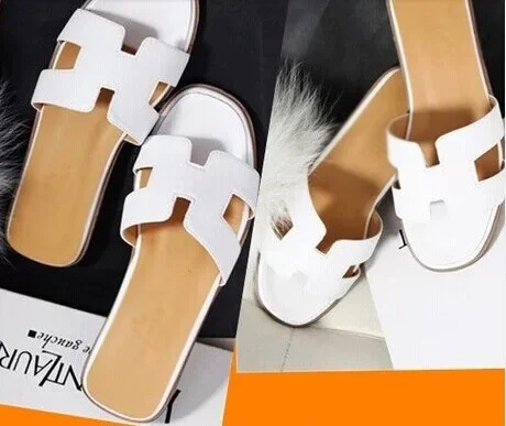 Fashion new arrival vintage all-match low heel flat sandals female shoes