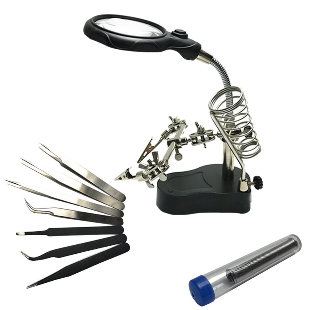 

Welding Magnifying Glass 12X/35X Magnifier Auxiliary Clip Soldering Stand, 501 Original