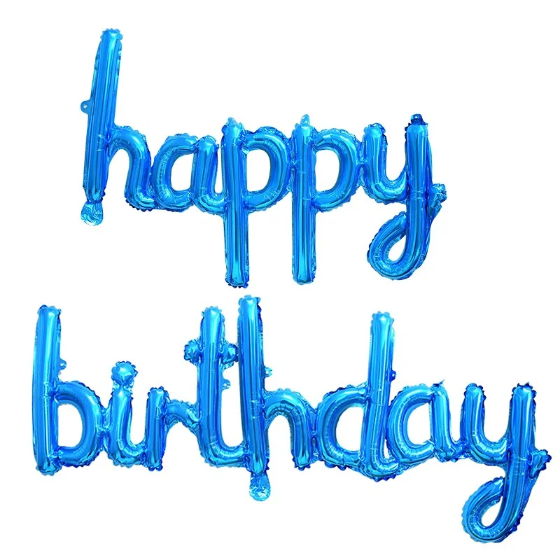 Rose Gold Happy Birthday Balloon Banner Foil Letter Balloon Kids Birthday Party Decorations Adult Birthday Balloons Baby Shower