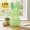 Easter Bunny Night Light 3D Printed LED Cute Rabbit Lamp Lighted Hollow Out Bunny Figurine Easter Gifts Kawaii Room Decor (5PCS)