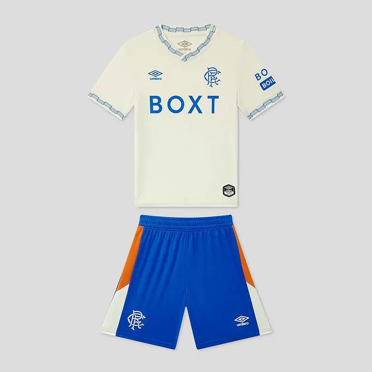 Kids Rangers 26/27 Away Football Jersey 1:1 Thai Quality