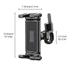 Universal Bicycle Handlebar Tablet Cell Phone Mount for Indoor Gym Treadmill