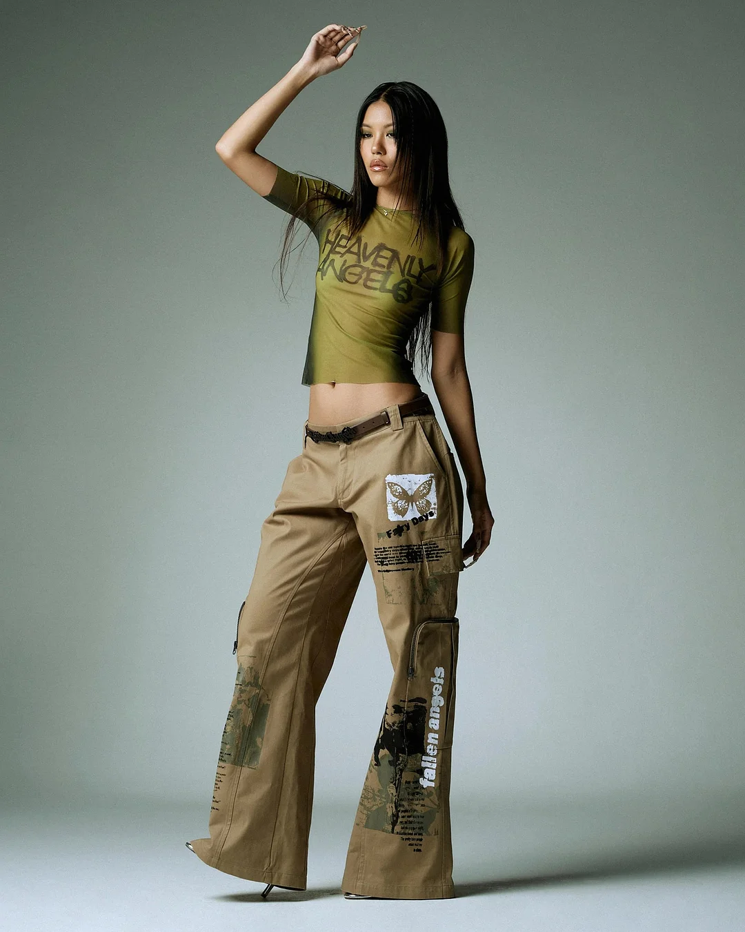 Brownm Heavenly Angels Sheer Top