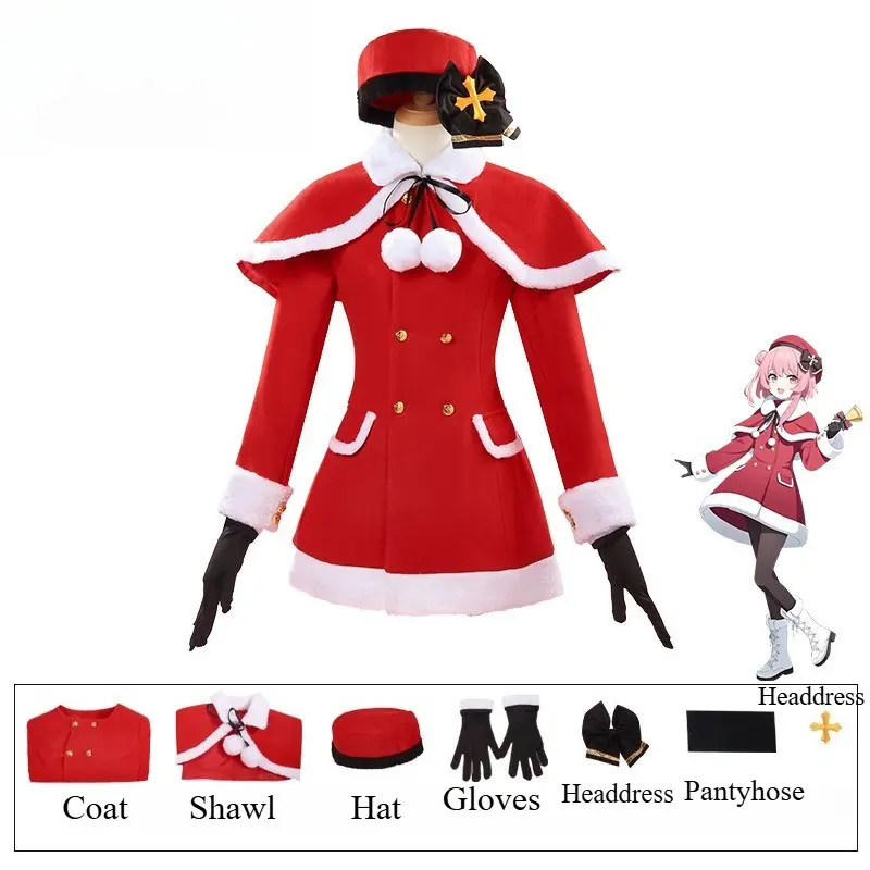 [Wetrose] Pre-Order Blue Archive Sumi Serina Christmas Outfit Anime Cosplay Costume 