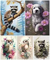 (Multi-Style) Raccoon Dog Owl-11CT Stamped Cross Stitch 40*55/40*60cm(Big Size)