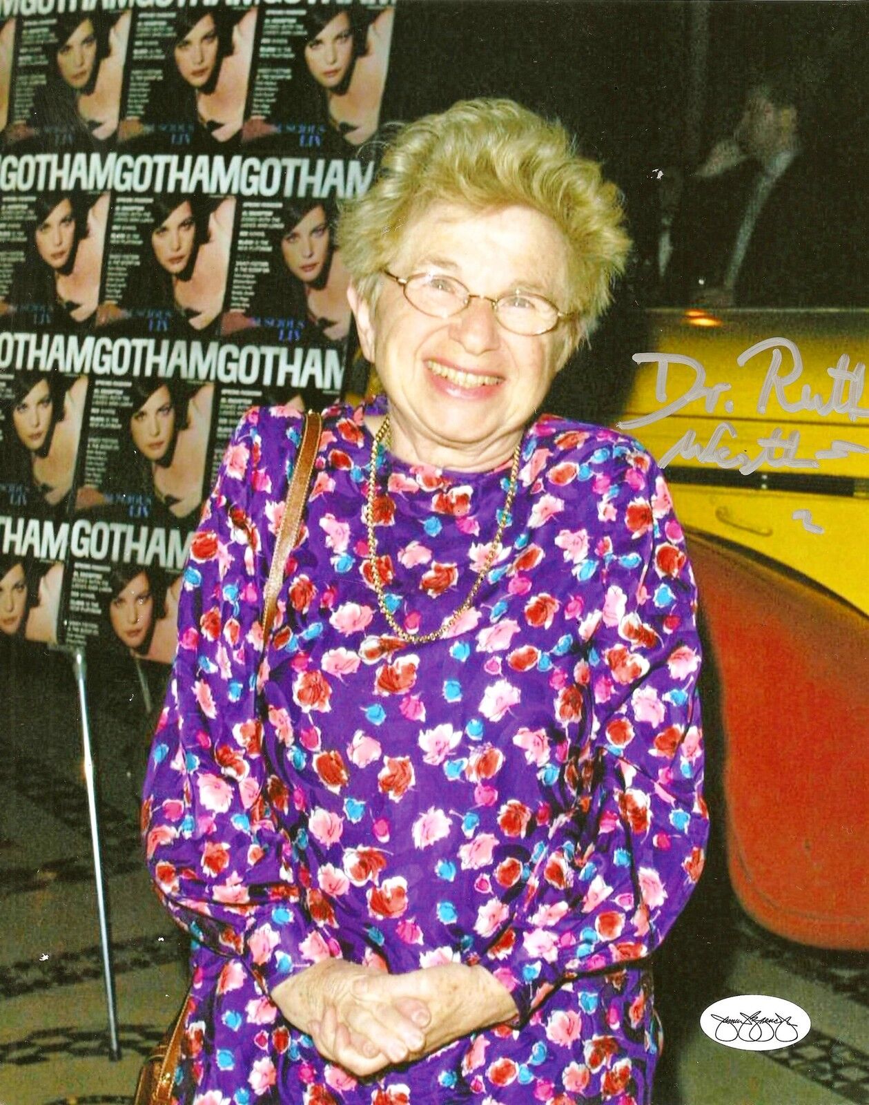 Dr. Ruth Westheimer hand SIGNED gorgeous sex therapist Photo Poster painting #2 JSA SOA