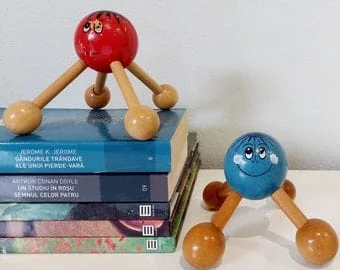 pornhint Pornhint Mid-century wooden massage spider set, body massager, retro massage tools, back massager, foot massager