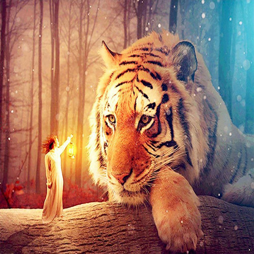 

Lazy Tiger-Round Drill Diamond Painting-30*30CM, 501 Original
