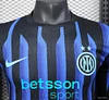 2025-2026 Player Version Inter Milan Home Long Sleeve Shirt
