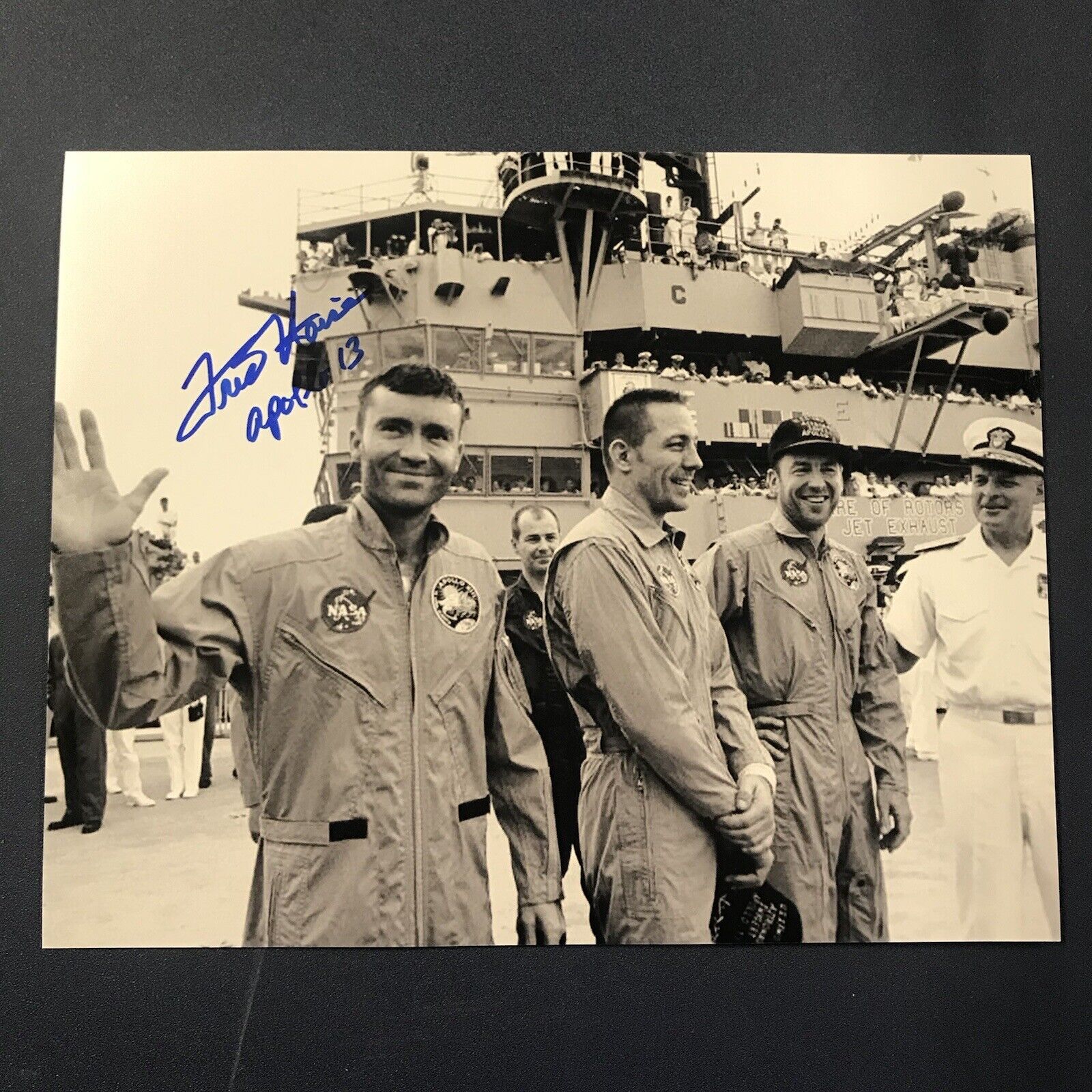 FRED HAISE HAND SIGNED 8x10 Photo Poster painting NASA APOLLO 13 MISSION AUTHENTIC AUTOGRAPH COA