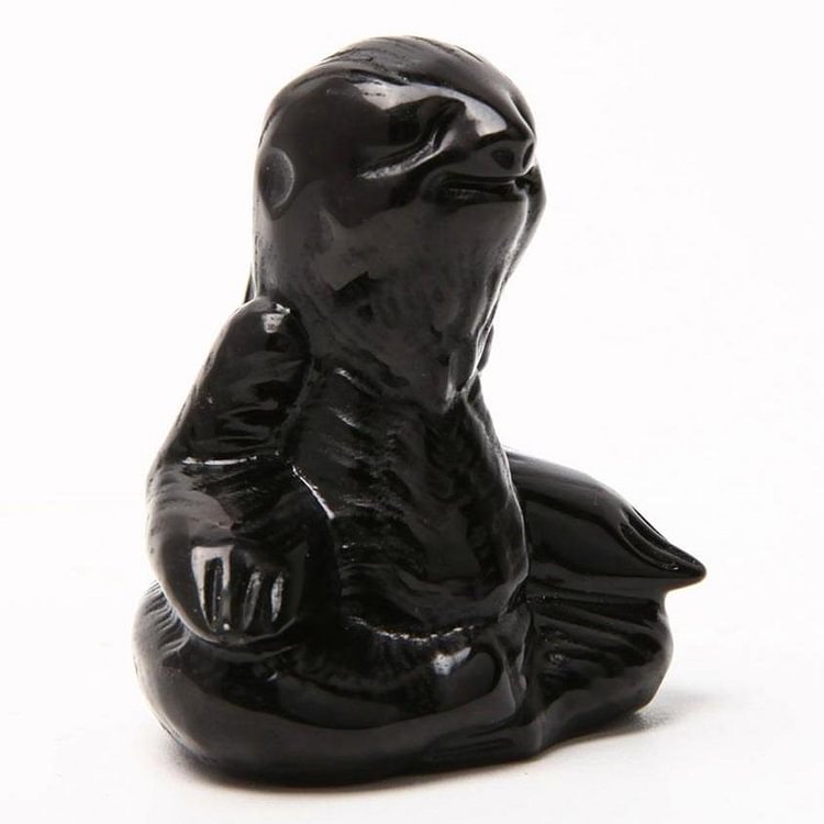 Black Obsidian Hand Carved Sloth Animal Bulk Crystal wholesale suppliers