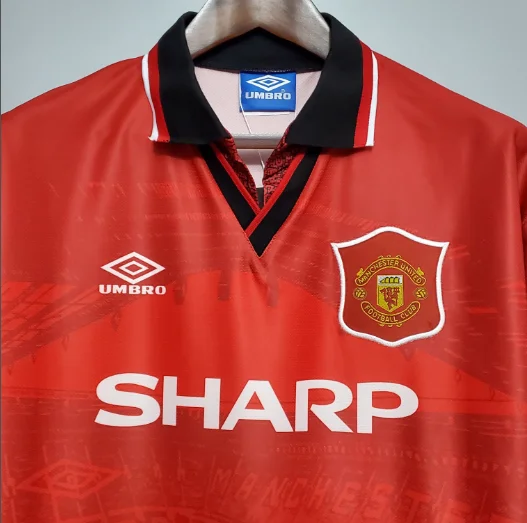 Retro 94/96 Manchester United Home Football T-Shirt Thai Quality