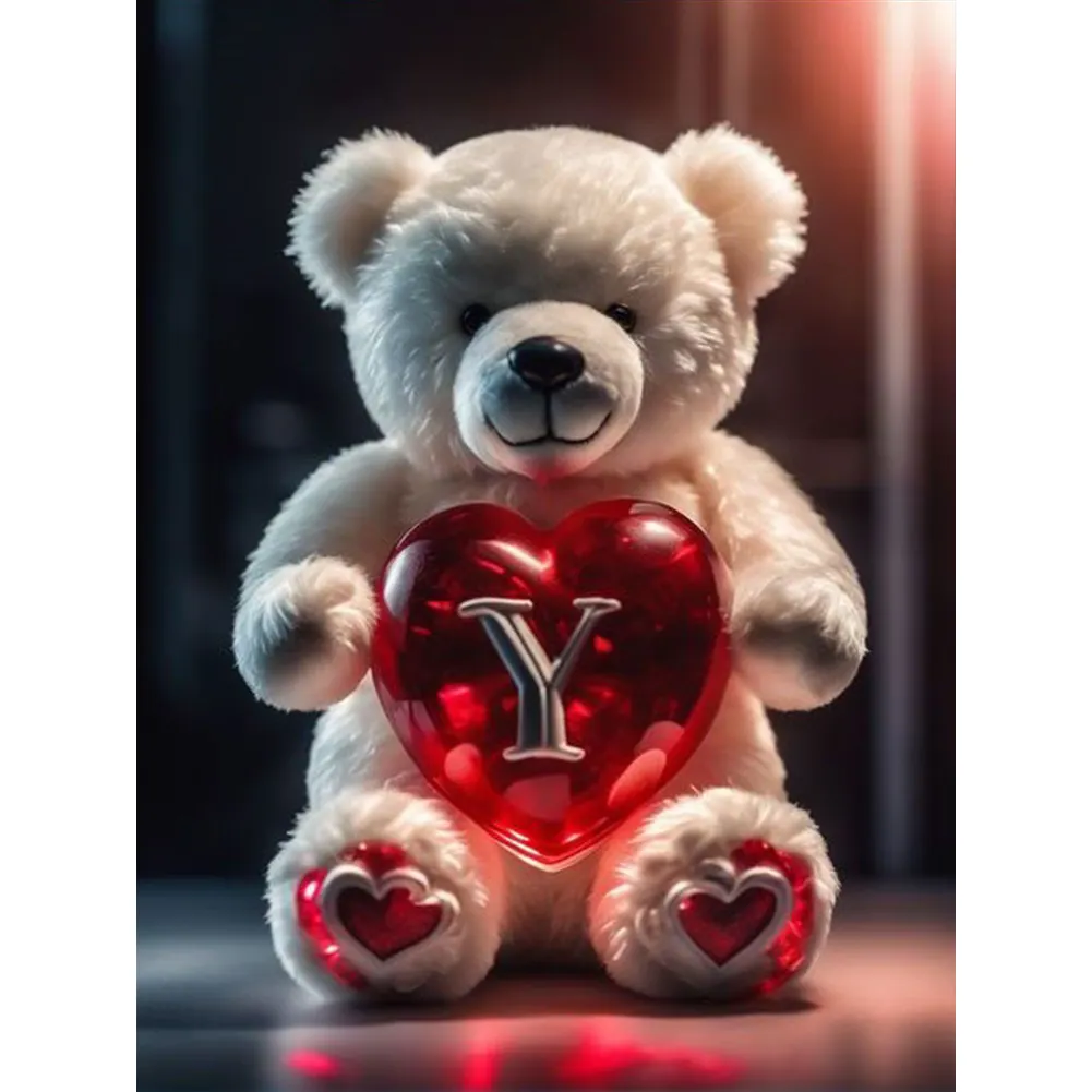 Diamond Painting - Full Square Drill - Bear Love Y(Canvas|35*45cm)
