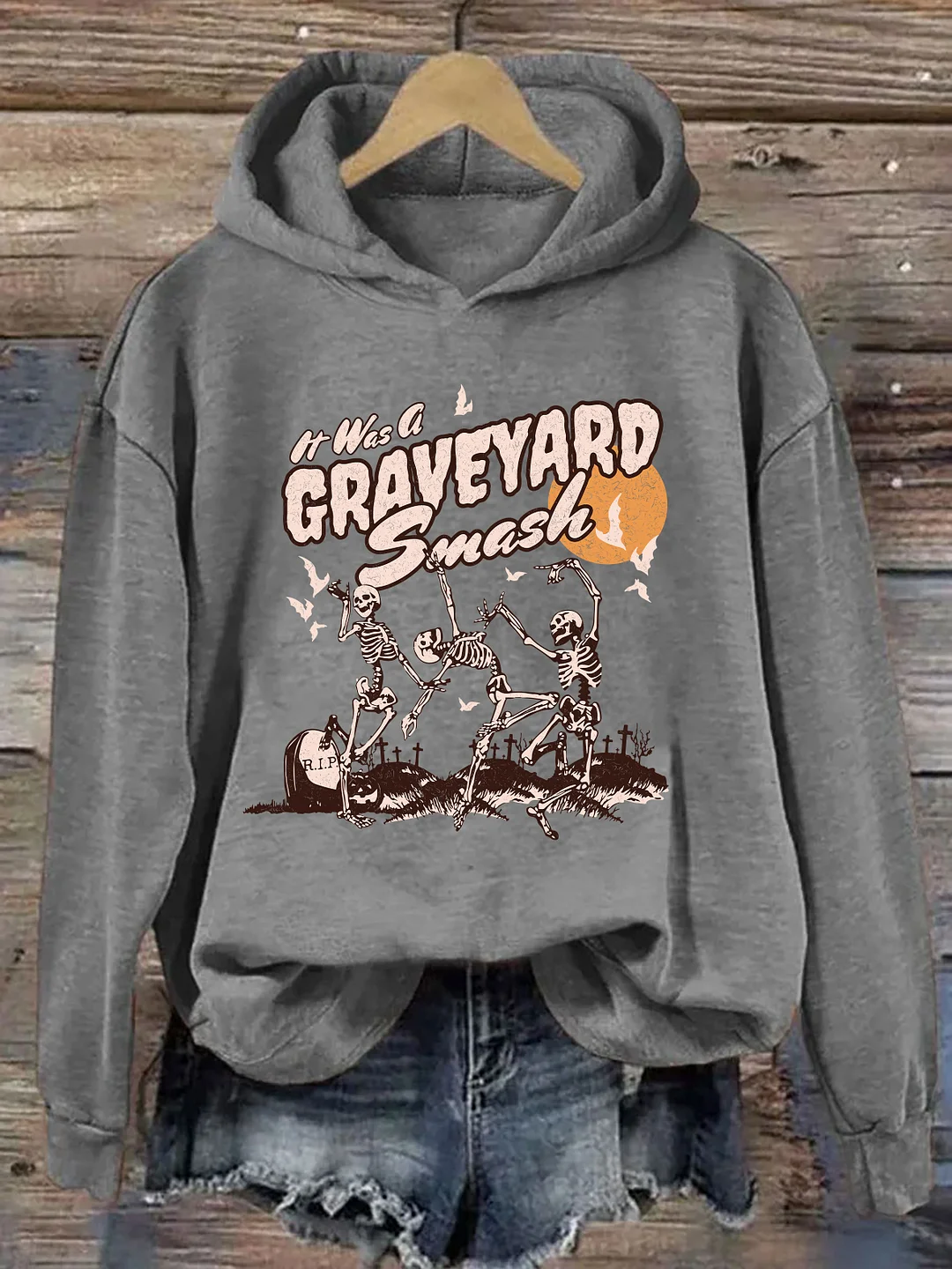 Retro Skeleton Halloween Hoodie