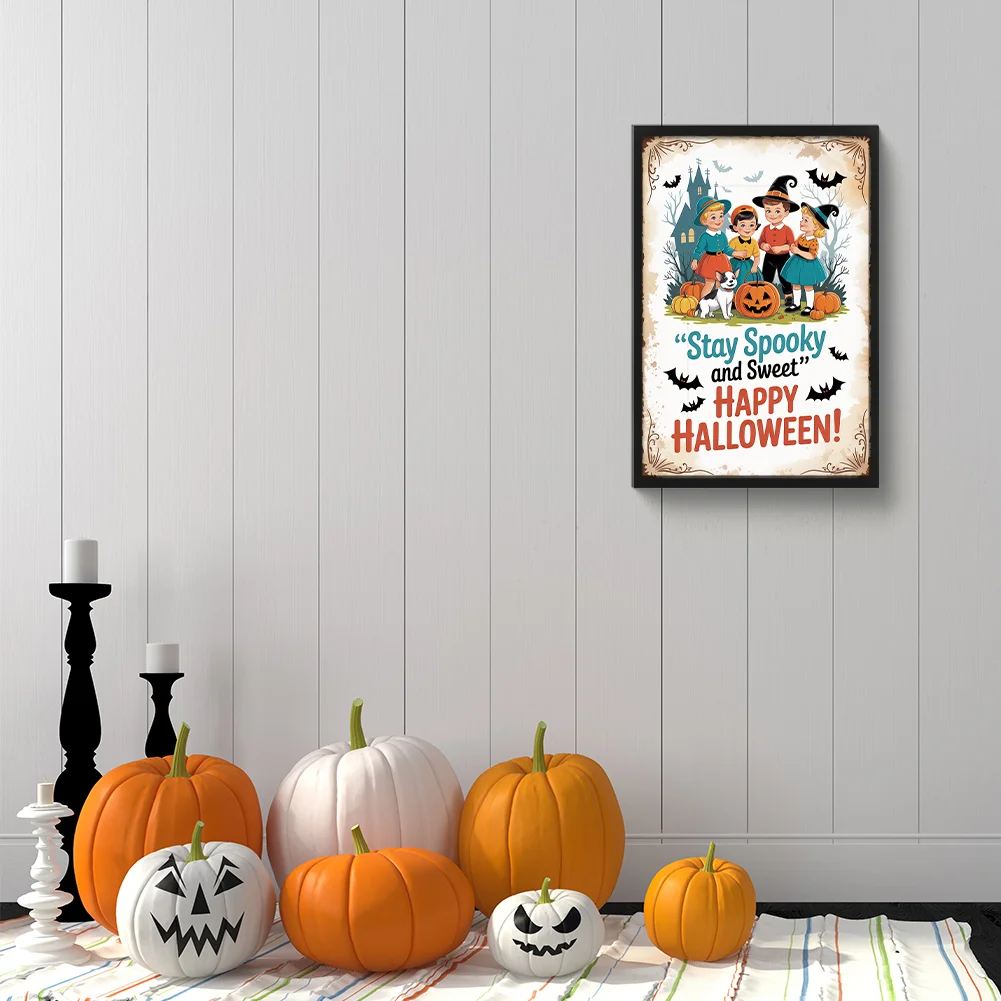 Diamond Painting - Full Round Drill - Halloween Atmosphere(Canvas|30*45cm)