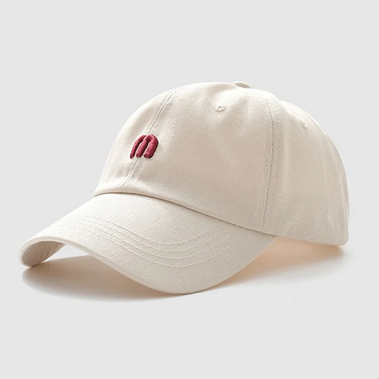 Embroidered M Adult Couples Baseball Cap Outdoor Sports Adjustable Breathable Duck Tongue Hat Womens Cap L 58-62CM